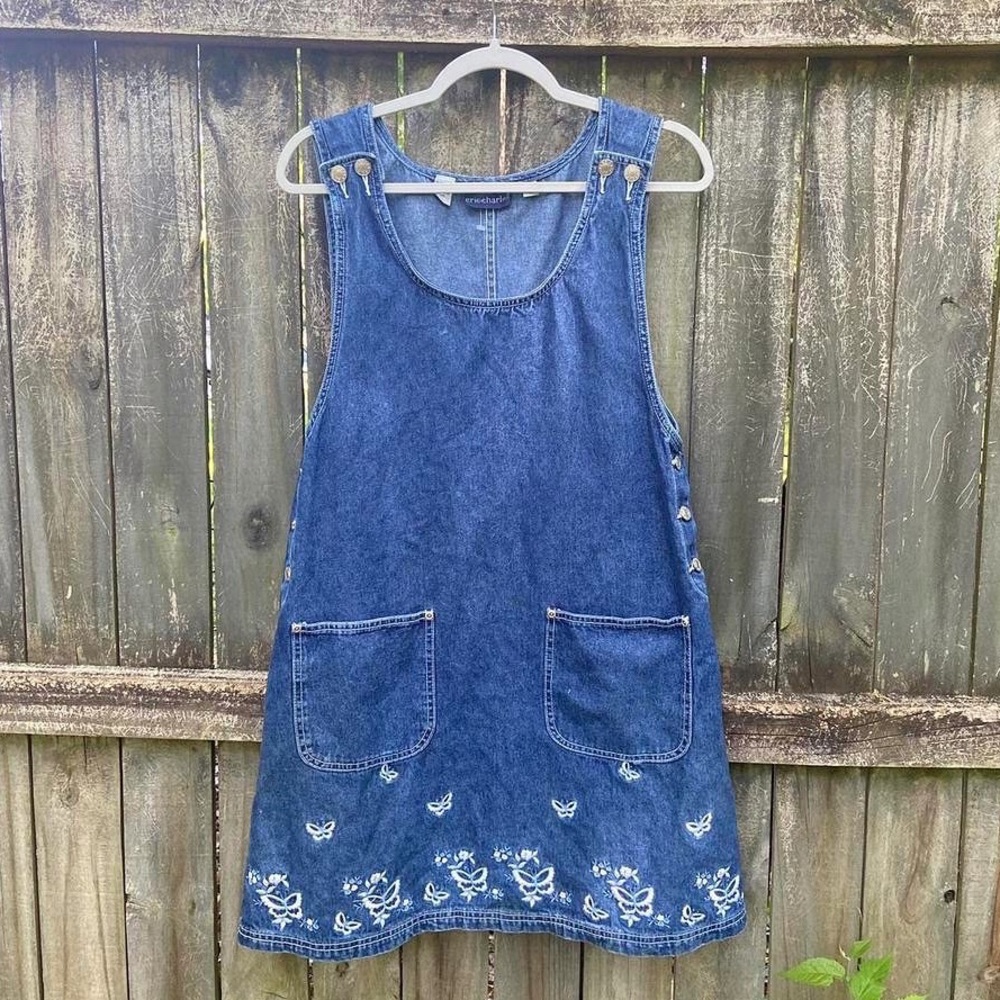 Y2K Denim Jumper Mini Dress